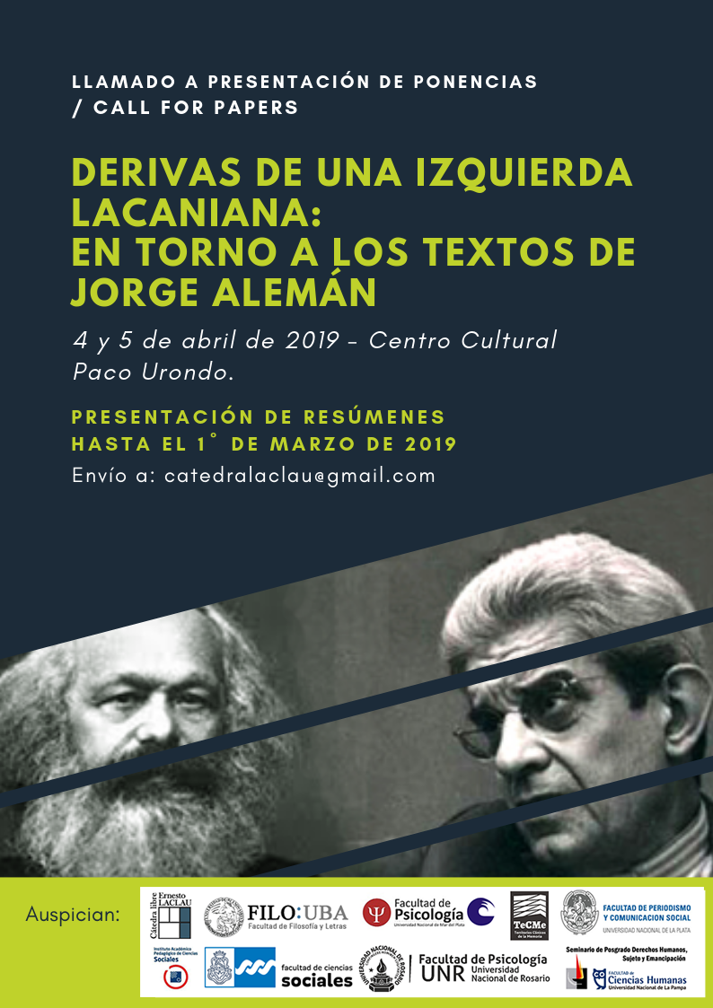 Derivas de una izquierda lacaniana: en torno a los textos de Jorge Alemán